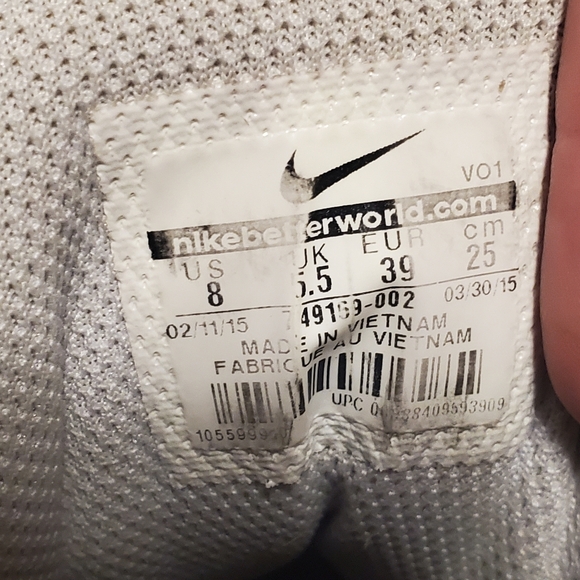 Shoes womens/mens Nike visi pro 6 color Grey size 8 - Picture 7 of 7